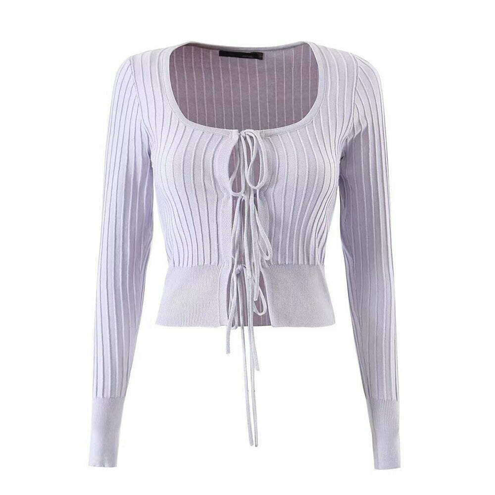 Thalia Sweater - Y2K Summer Grunge Outfit, 90S Fashion, Retro Style, Pastel Goth, Y2K Club Look