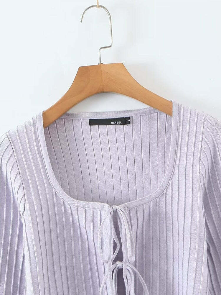Thalia Sweater - Y2K Summer Grunge Outfit, 90S Fashion, Retro Style, Pastel Goth, Y2K Club Look