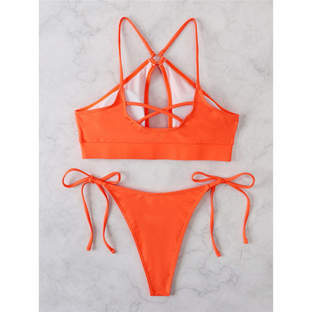 Tiana Bikini: Y2K Summer Grunge Outfit, 90S Retro Style, Y2K Party & Beachwear