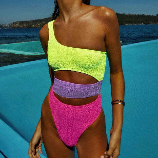 Tiaryn Swimsuit: Y2K Summer Grunge 90S Retro Beachwear - Perfect For Y2K Party & Club Out