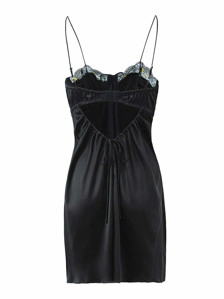 Trinette Black Mini Dress - Y2K Summer, 90S Grunge, Retro Style, Y2K Party & Club Outfits