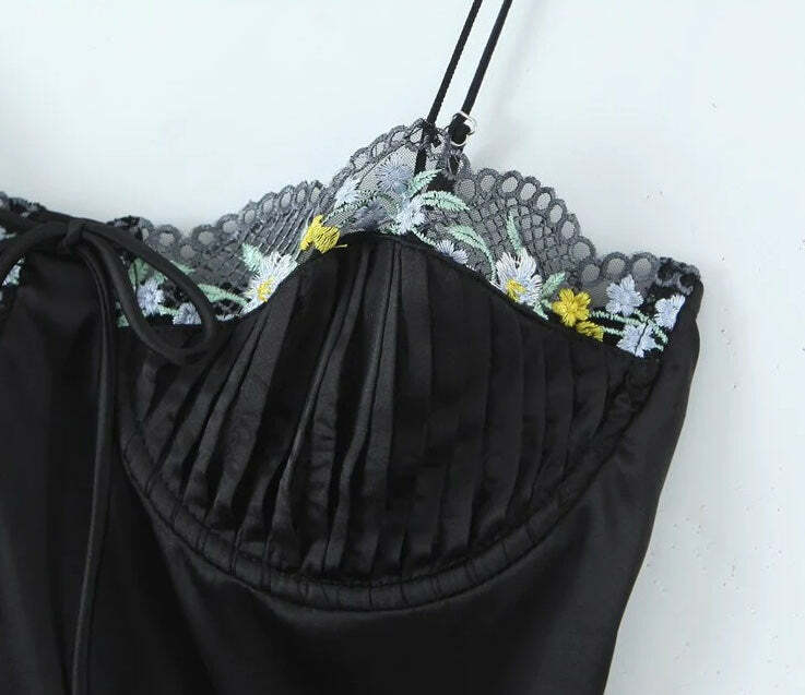 Trinette Black Mini Dress - Y2K Summer, 90S Grunge, Retro Style, Y2K Party & Club Outfits