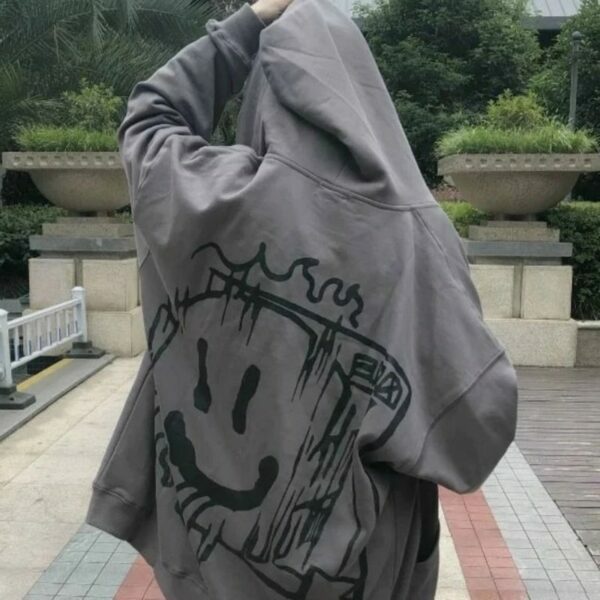 Tulane Graffiti Hoodie - Y2K Summer, 90S Grunge, Retro Hip Hop, Pastel Goth, Y2K Club Outfit