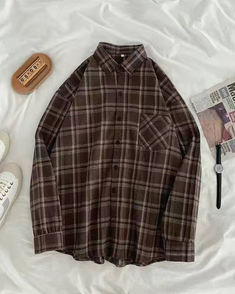 Vintage Plaid Shirt - Y2K Summer Grunge, 90S Retro, Pastel Goth, Y2K Club & Party Outfits