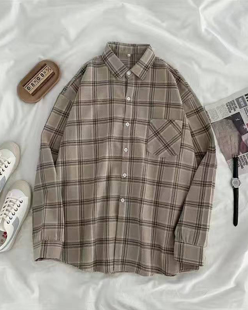 Vintage Plaid Shirt - Y2K Summer Grunge, 90S Retro, Pastel Goth, Y2K Club & Party Outfits