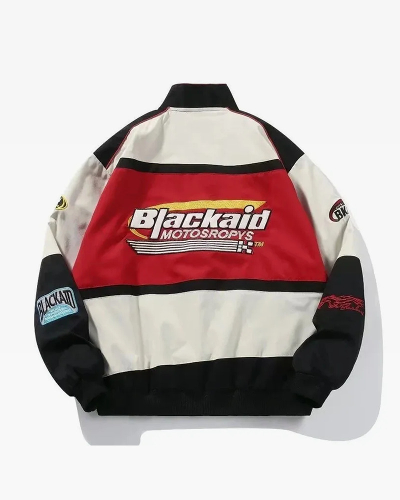 Vintage Racing Jacket - Y2K Summer, 90S Grunge, Retro Hip Hop, Pastel Goth, Y2K Party Outfit