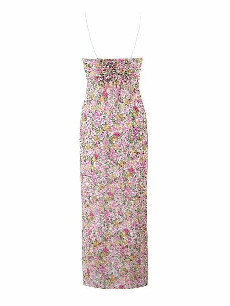 Voila Midi Dress - Y2K Summer Grunge Outfit, 90S Fashion, Retro Style, Pastel Goth Vibes