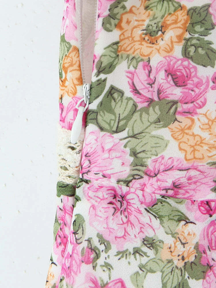 Voila Midi Dress - Y2K Summer Grunge Outfit, 90S Fashion, Retro Style, Pastel Goth Vibes
