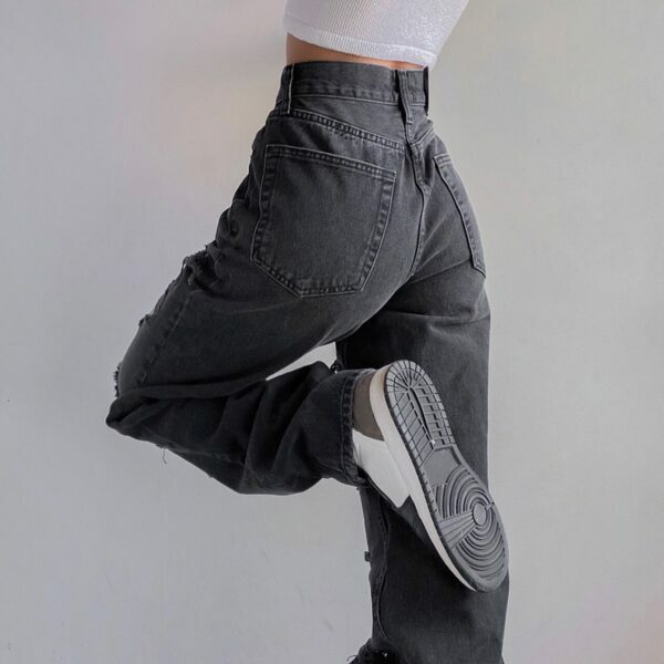 Willow Distressed Jeans - Y2K Summer Grunge, 90S Retro, Gothic Y2K, Hip Hop Fashion, Y2K