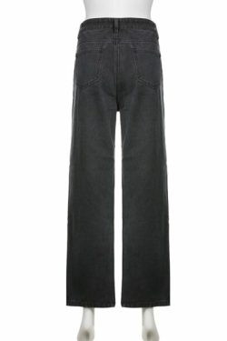 Willow Distressed Jeans - Y2K Summer Grunge, 90S Retro, Gothic Y2K, Hip Hop Fashion, Y2K