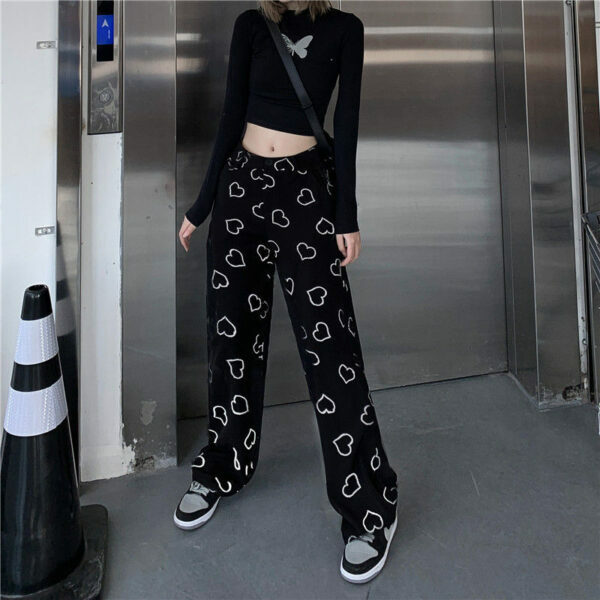 Willow Heart Pants - Y2K Summer Grunge & 90S Retro Fashion For Women, Perfect Y2K Party Outfit