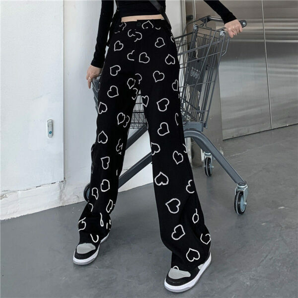 Willow Heart Pants - Y2K Summer Grunge & 90S Retro Fashion For Women, Perfect Y2K Party Outfit