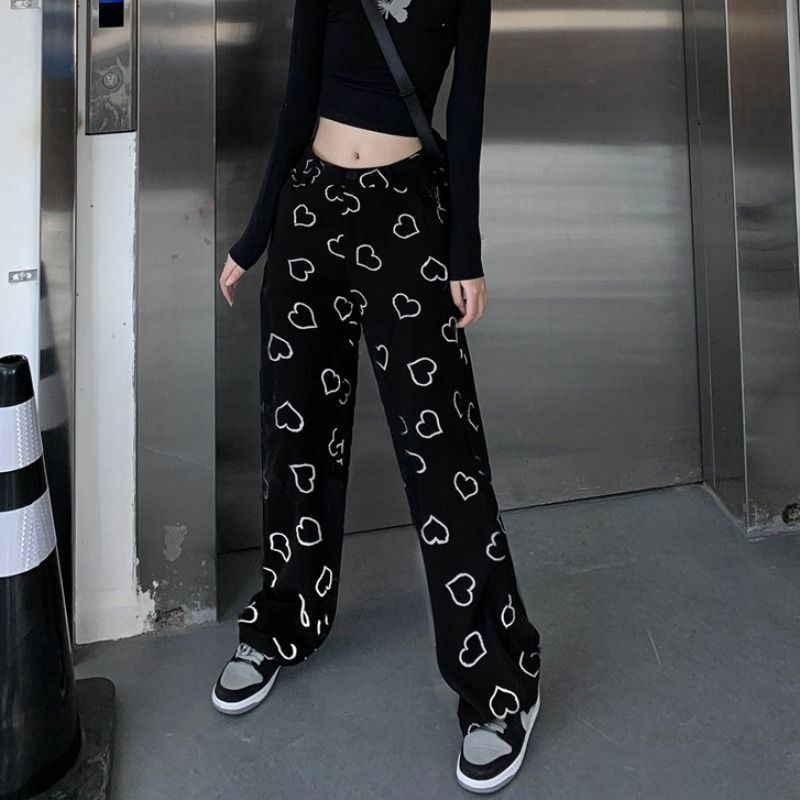 Willow Heart Pants - Y2K Summer Grunge & 90S Retro Fashion For Women, Perfect Y2K Party Outfit