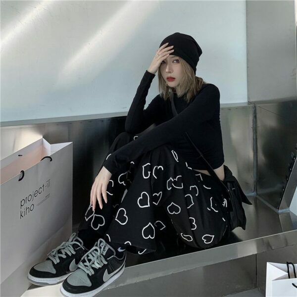 Willow Heart Pants - Y2K Summer Grunge & 90S Retro Fashion For Women, Perfect Y2K Party Outfit