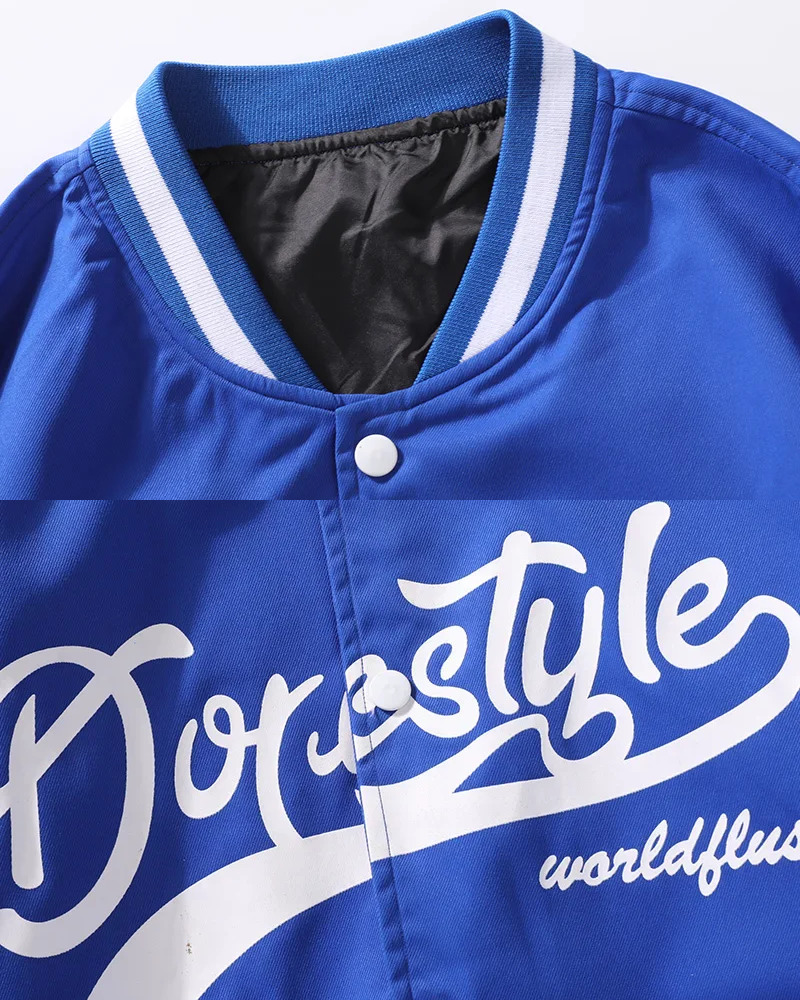 Y2K Blue And White Varsity Jacket - Retro 90S Fashion, Grunge, And Summer Y2K Outfits