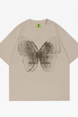 Y2K Butterfly Tee Shirt - Retro 90S Grunge, Summer Y2K Outfits, Pastel Goth, Y2K Popstar