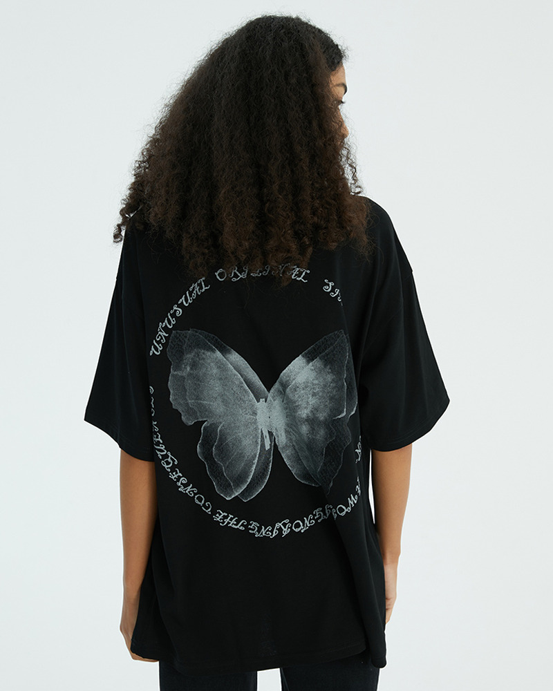 Y2K Butterfly Tee Shirt - Retro 90S Grunge, Summer Y2K Outfits, Pastel Goth, Y2K Popstar