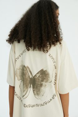 Y2K Butterfly Tee Shirt - Retro 90S Grunge, Summer Y2K Outfits, Pastel Goth, Y2K Popstar