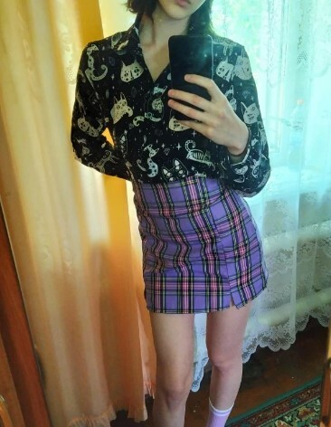 Y2K Cartoon Print Long Sleeve Top - Retro 90S Grunge, Summer Outfits, And Pastel Goth Style