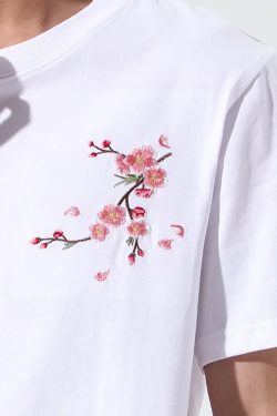 Y2K Cherry Blossom T-Shirt - 90S Grunge, Retro Summer Outfit, Pastel Goth, Y2K Fashion