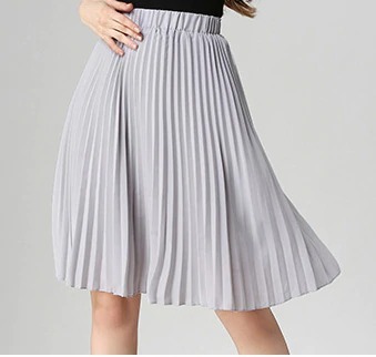 Y2K Chiffon Pleated Long Skirt - Retro 90S Grunge, Summer Outfits, Pastel Goth Fashion