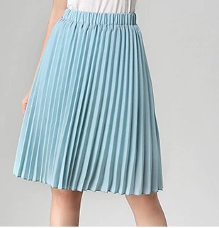 Y2K Chiffon Pleated Long Skirt - Retro 90S Grunge, Summer Outfits, Pastel Goth Fashion