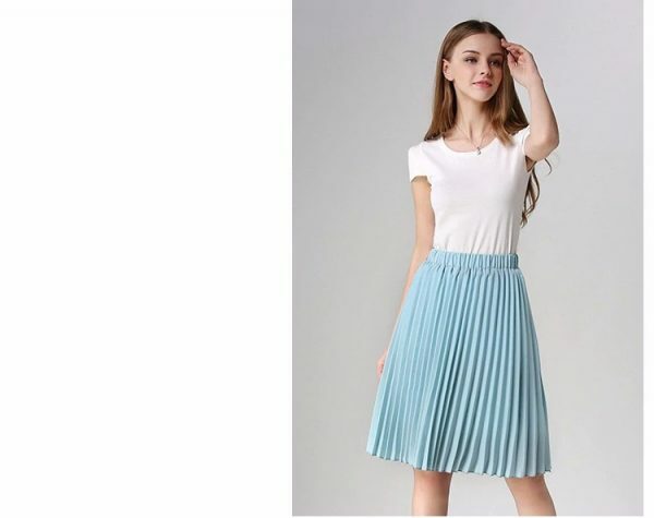 Y2K Chiffon Pleated Long Skirt - Retro 90S Grunge, Summer Outfits, Pastel Goth Fashion