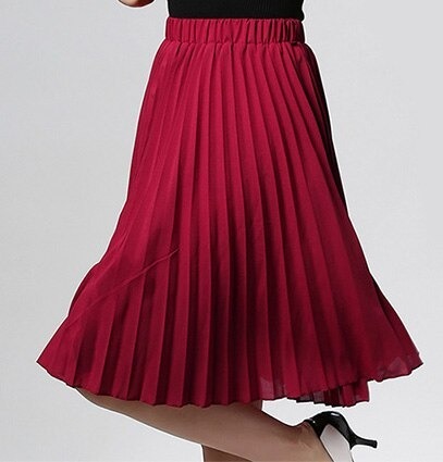 Y2K Chiffon Pleated Long Skirt - Retro 90S Grunge, Summer Outfits, Pastel Goth Fashion