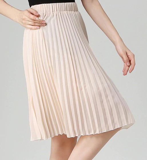 Y2K Chiffon Pleated Long Skirt - Retro 90S Grunge, Summer Outfits, Pastel Goth Fashion