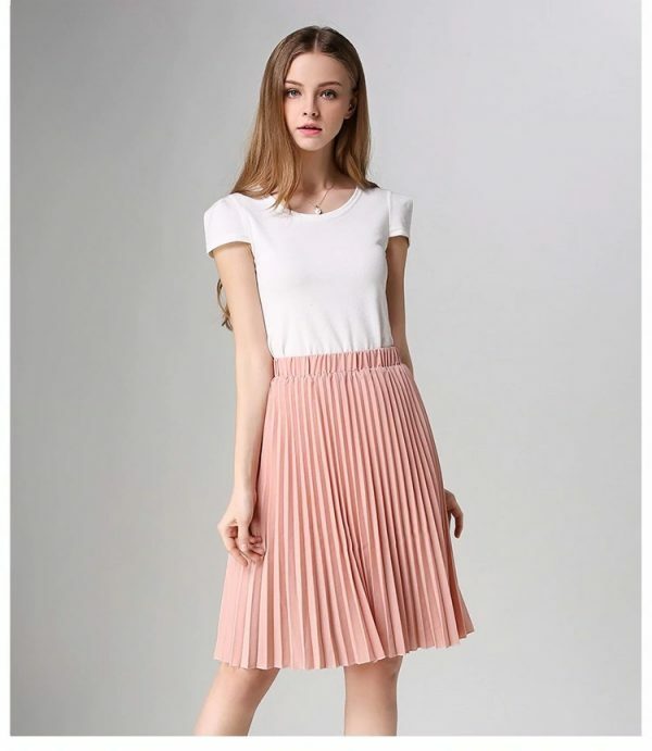 Y2K Chiffon Pleated Long Skirt - Retro 90S Grunge, Summer Outfits, Pastel Goth Fashion
