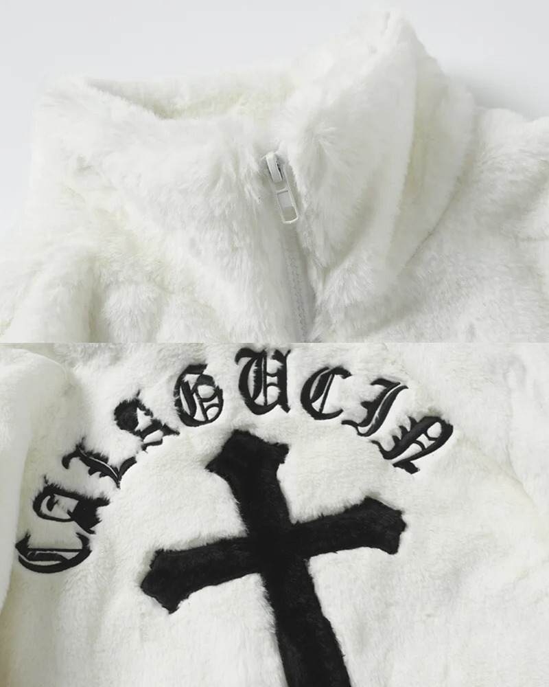 Y2K Cross Jacket - Retro 90S Grunge, Summer Y2K Outfits, Pastel Goth, Y2K Party & Club