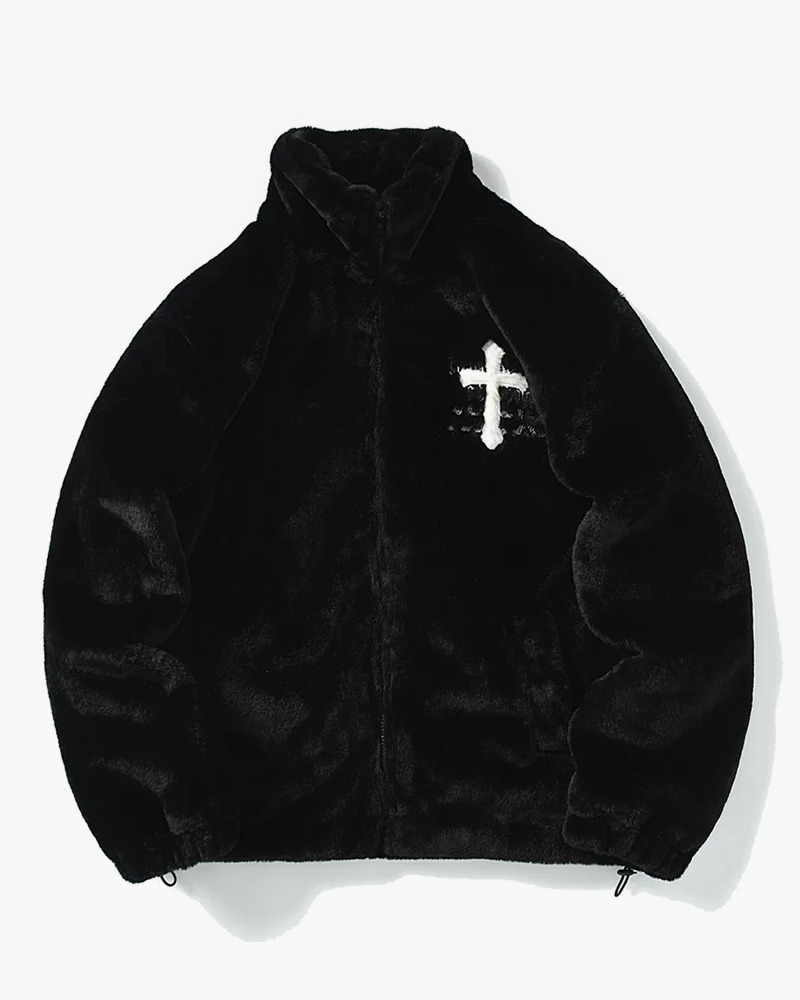 Y2K Cross Jacket - Retro 90S Grunge, Summer Y2K Outfits, Pastel Goth, Y2K Party & Club