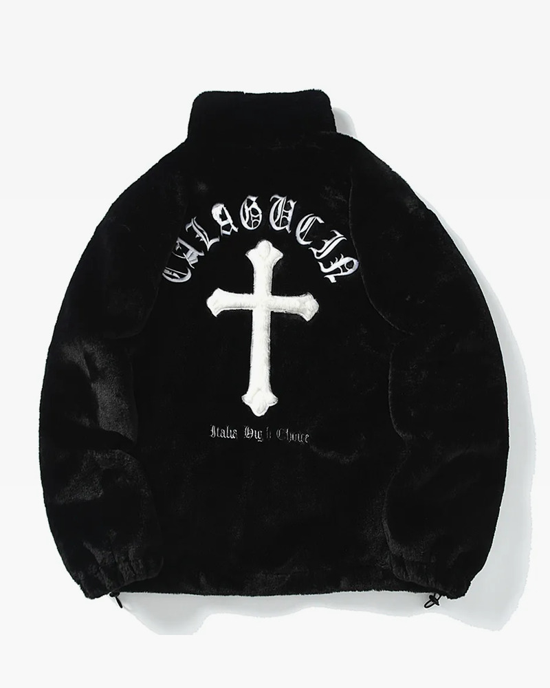 Y2K Cross Jacket - Retro 90S Grunge, Summer Y2K Outfits, Pastel Goth, Y2K Party & Club