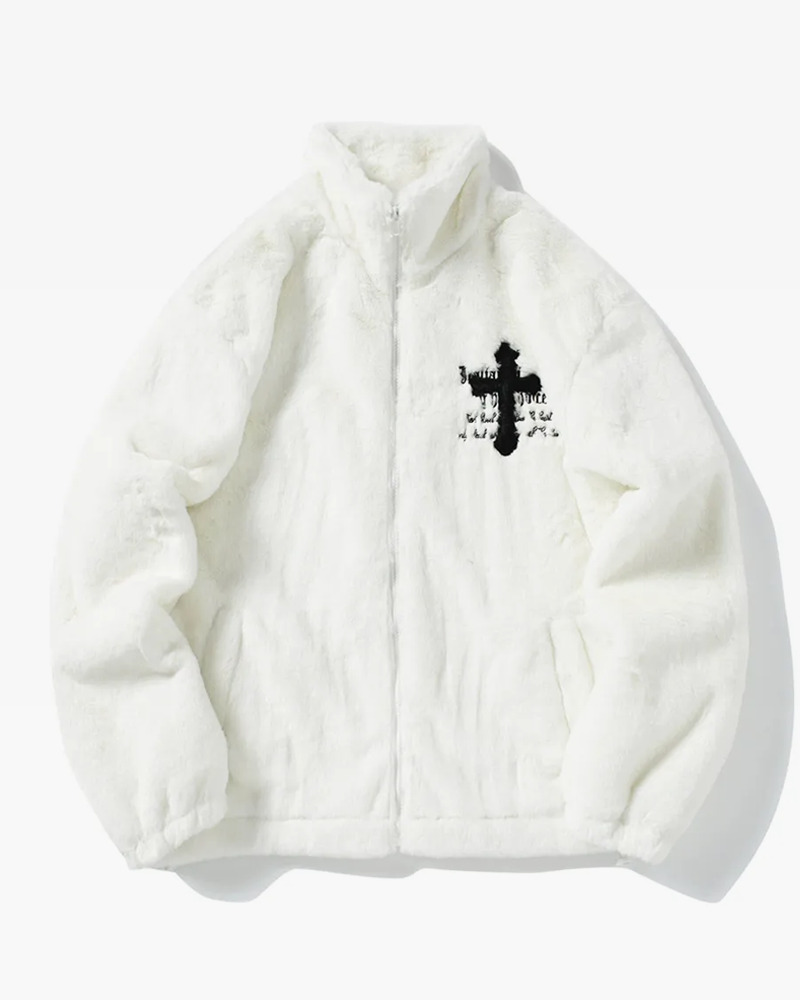 Y2K Cross Jacket - Retro 90S Grunge, Summer Y2K Outfits, Pastel Goth, Y2K Party & Club