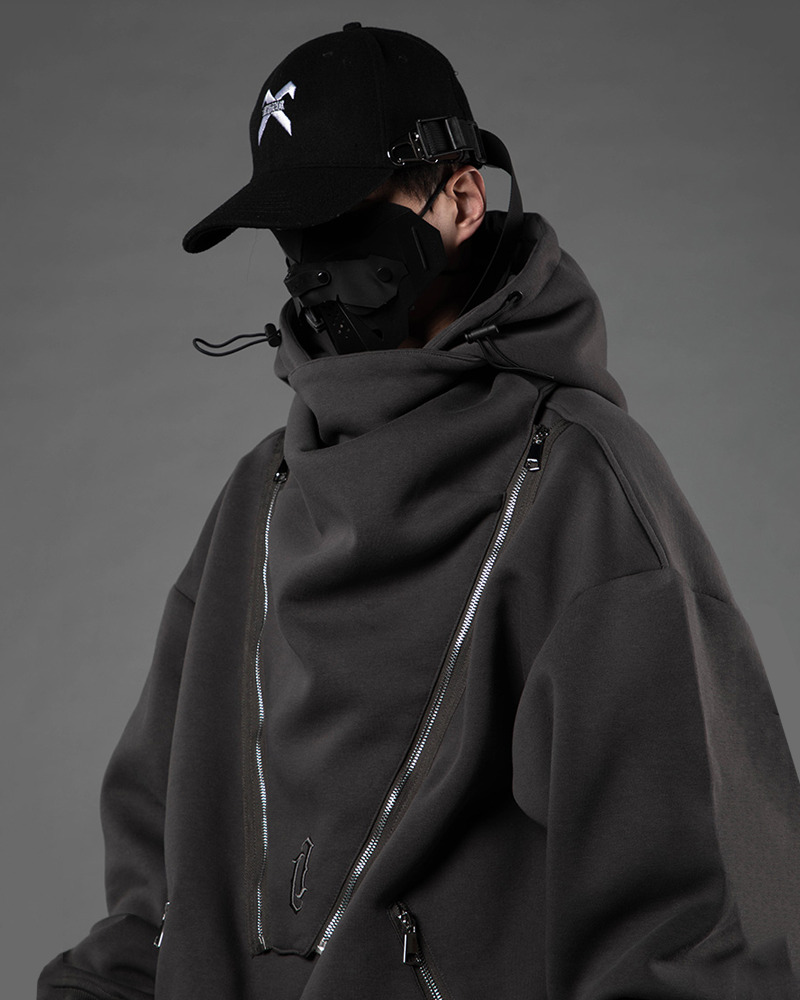 Y2K Cyberpunk Techwear Hoodie - 90S Grunge, Retro Style, Y2K Summer & Party Outfits