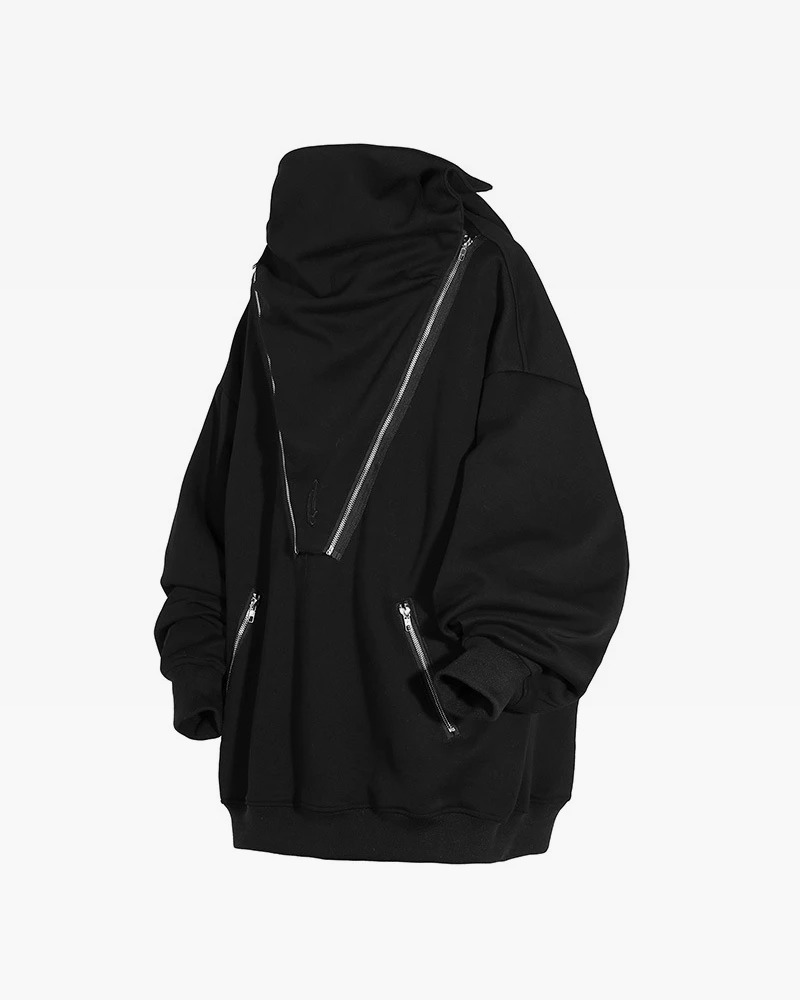 Y2K Cyberpunk Techwear Hoodie - 90S Grunge, Retro Style, Y2K Summer & Party Outfits