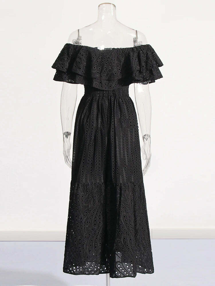 Y2K Daisy Maxi Dress - Retro 90S Grunge Summer Outfit, Pastel Goth, Y2K Party Fashion