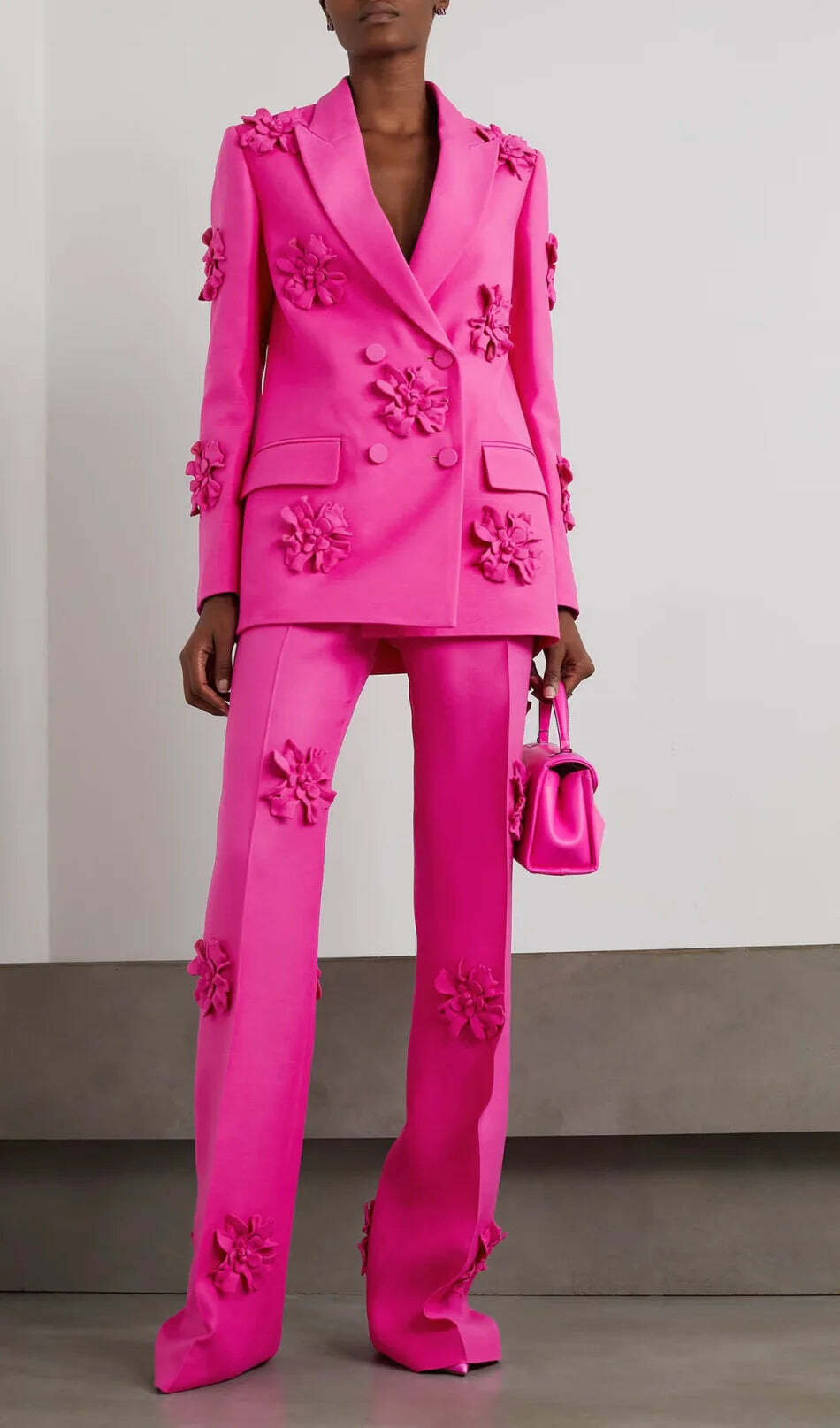 Y2K Floral Blazer Trousers Set - Retro 90S Grunge, Summer Y2K Outfits, Pastel Goth Style