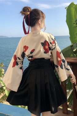 Y2K Floral Kimono - Retro 90S Grunge, Summer Outfits, Pastel Goth, Y2K Party & Club Fashion
