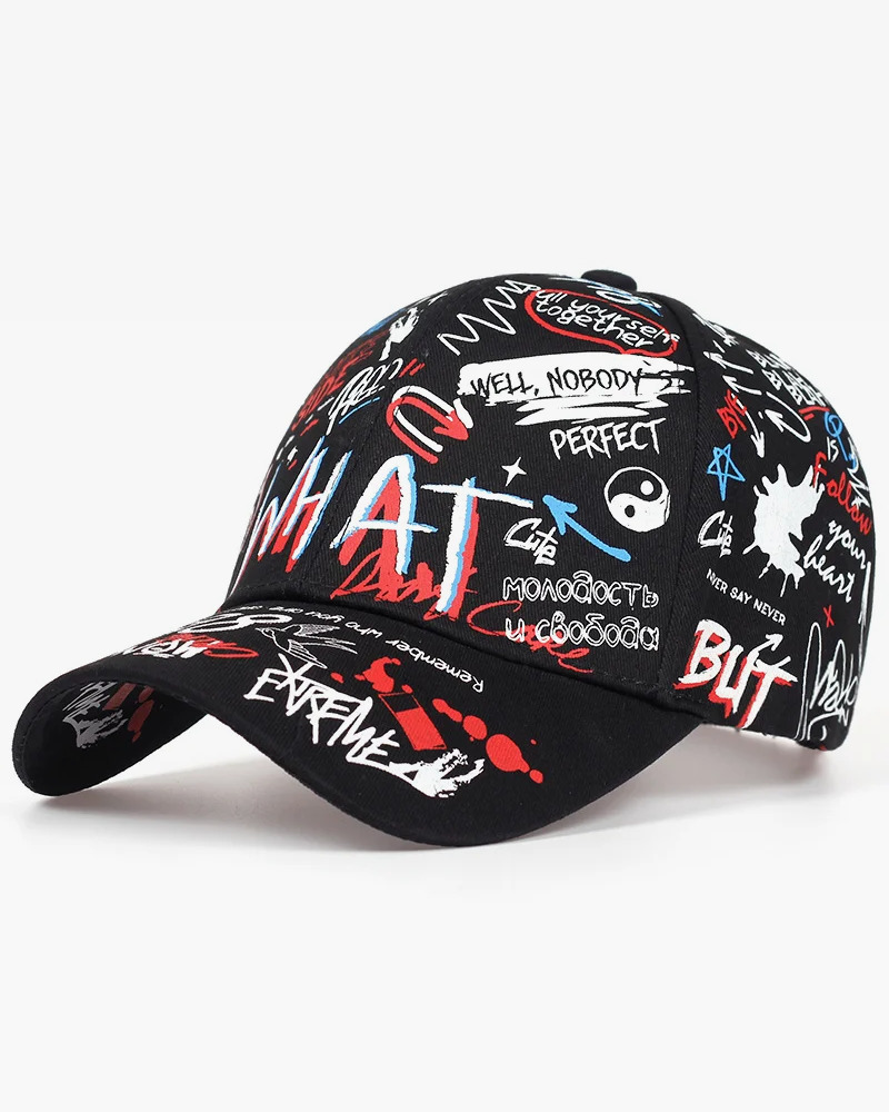 Y2K Graffiti Baseball Cap - Retro 90S Grunge, Hip Hop, And Pastel Goth Summer Fashion