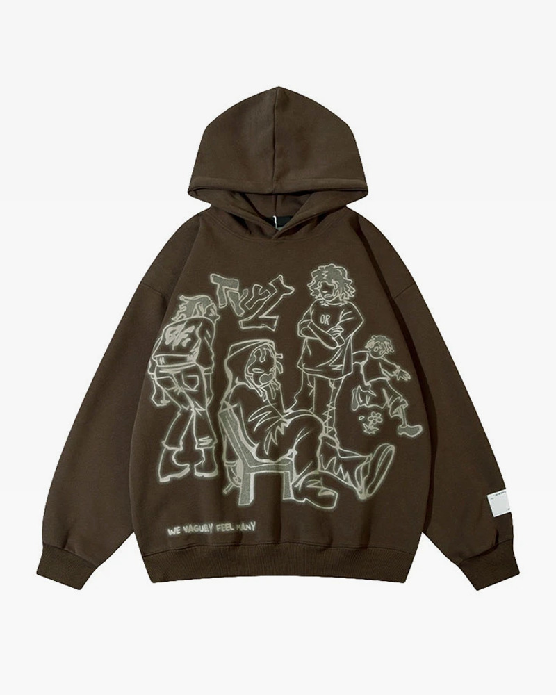 Y2K Graphic Hoodie - Retro 90S Grunge, Summer Y2K Outfits, Pastel Goth, Y2K Club & Party