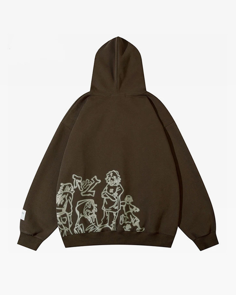 Y2K Graphic Hoodie - Retro 90S Grunge, Summer Y2K Outfits, Pastel Goth, Y2K Club & Party