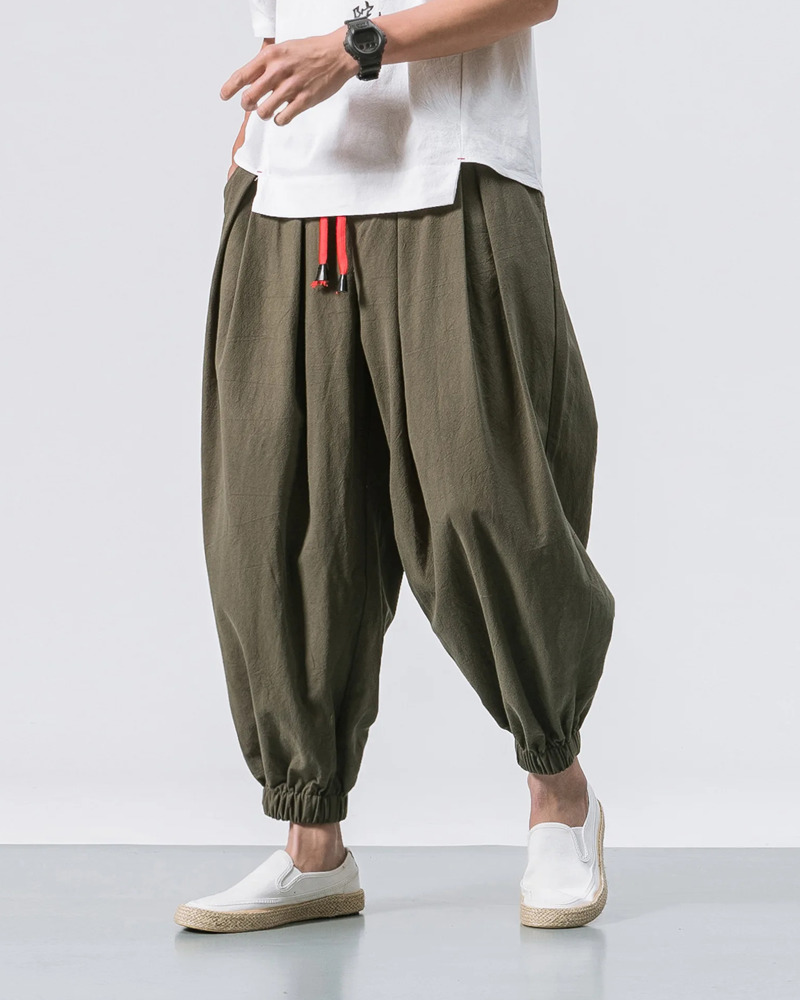 Y2K Grunge & 90S Retro Japanese Harem Pants - Perfect For Y2K Summer, Club, And Party Outfits