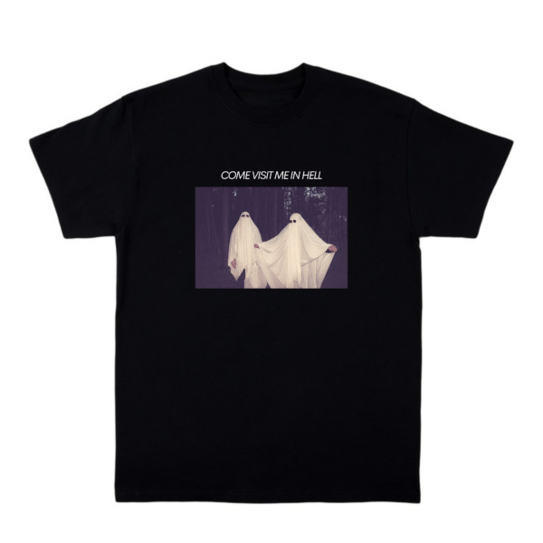Y2K Grunge 'Come Visit Me In Hell' Shirt - 90S Retro, Gothic, Pastel Goth, Summer Y2K