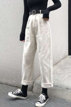Y2K Grunge All-Weather Loose Pants - 90S Retro, Summer Outfits, Y2K Fashion Essentials