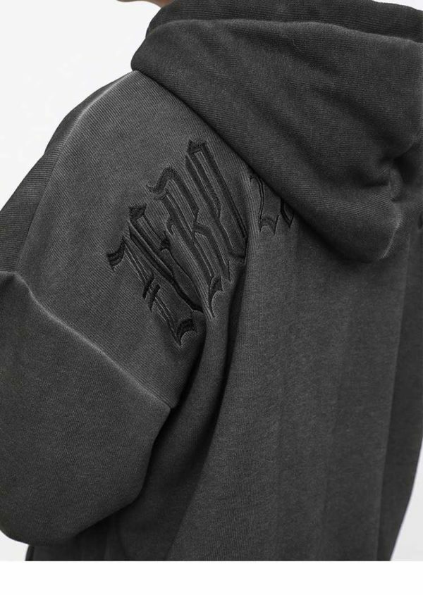 Y2K Grunge Angel Dark Print Hoodie Jacket - Retro 90S Fashion, Summer & Party Outfits