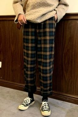 Y2K Grunge Aspen Fleece Plaid Pants - Retro 90S Summer Outfit, Y2K Fashion Essentials