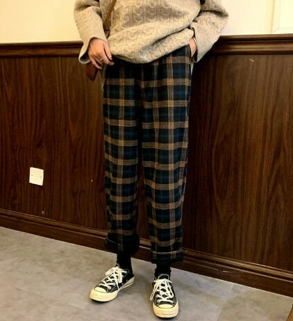 Y2K Grunge Aspen Fleece Plaid Pants - Retro 90S Summer Outfit, Y2K Fashion Essentials