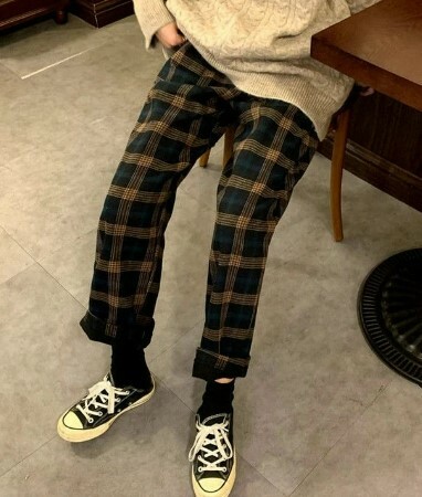 Y2K Grunge Aspen Fleece Plaid Pants - Retro 90S Summer Outfit, Y2K Fashion Essentials