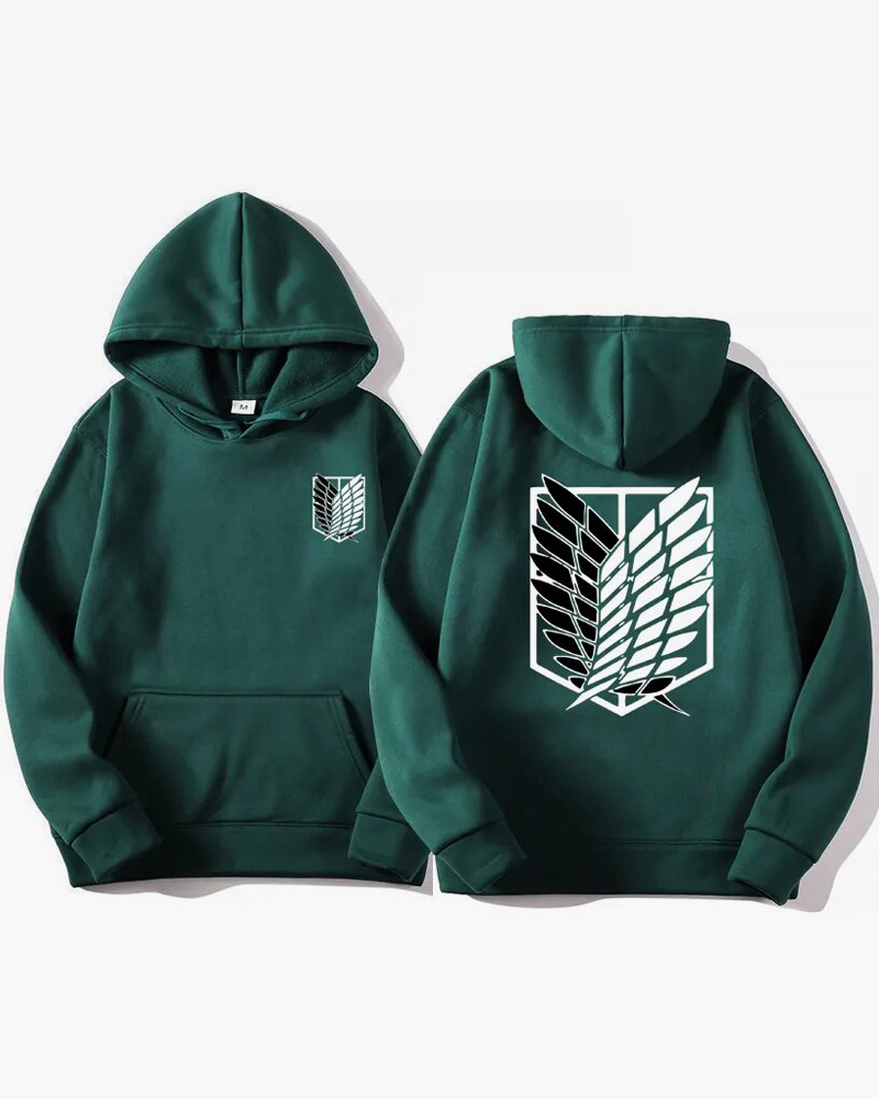 Y2K Grunge Attack On Titan Hoodie - Retro 90S Fashion, Summer Y2K Outfits, Pastel Goth Style